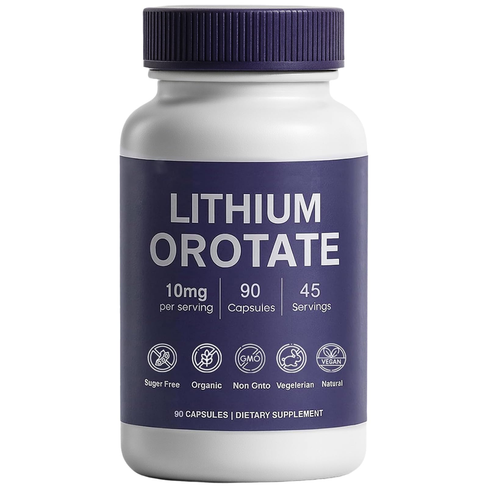 YOCMIPS Lithium Orotate bottle with capsules for daily mood support