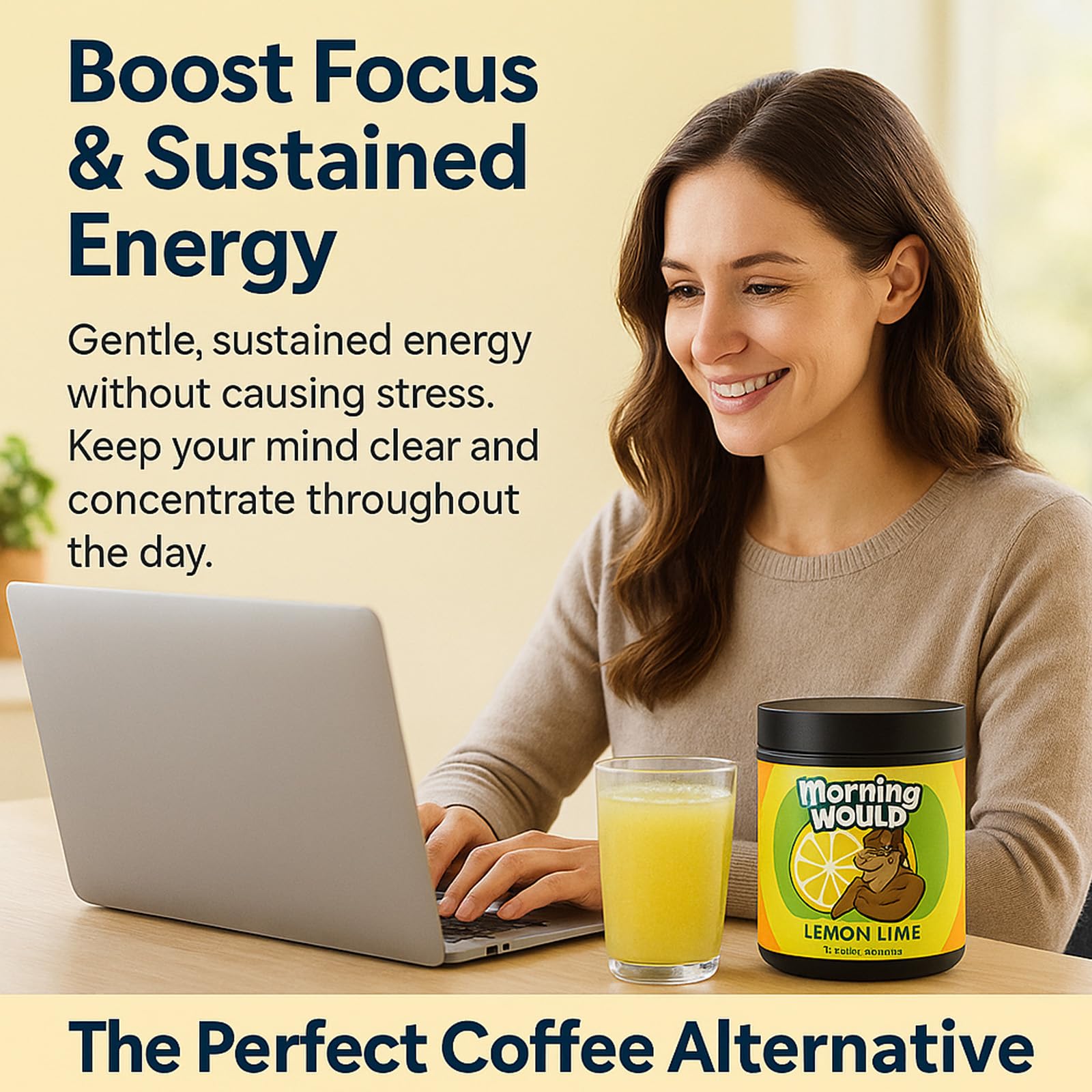YOCMIPS Morning Would ingredients collage highlights beetroot and inulin for daily wellness.