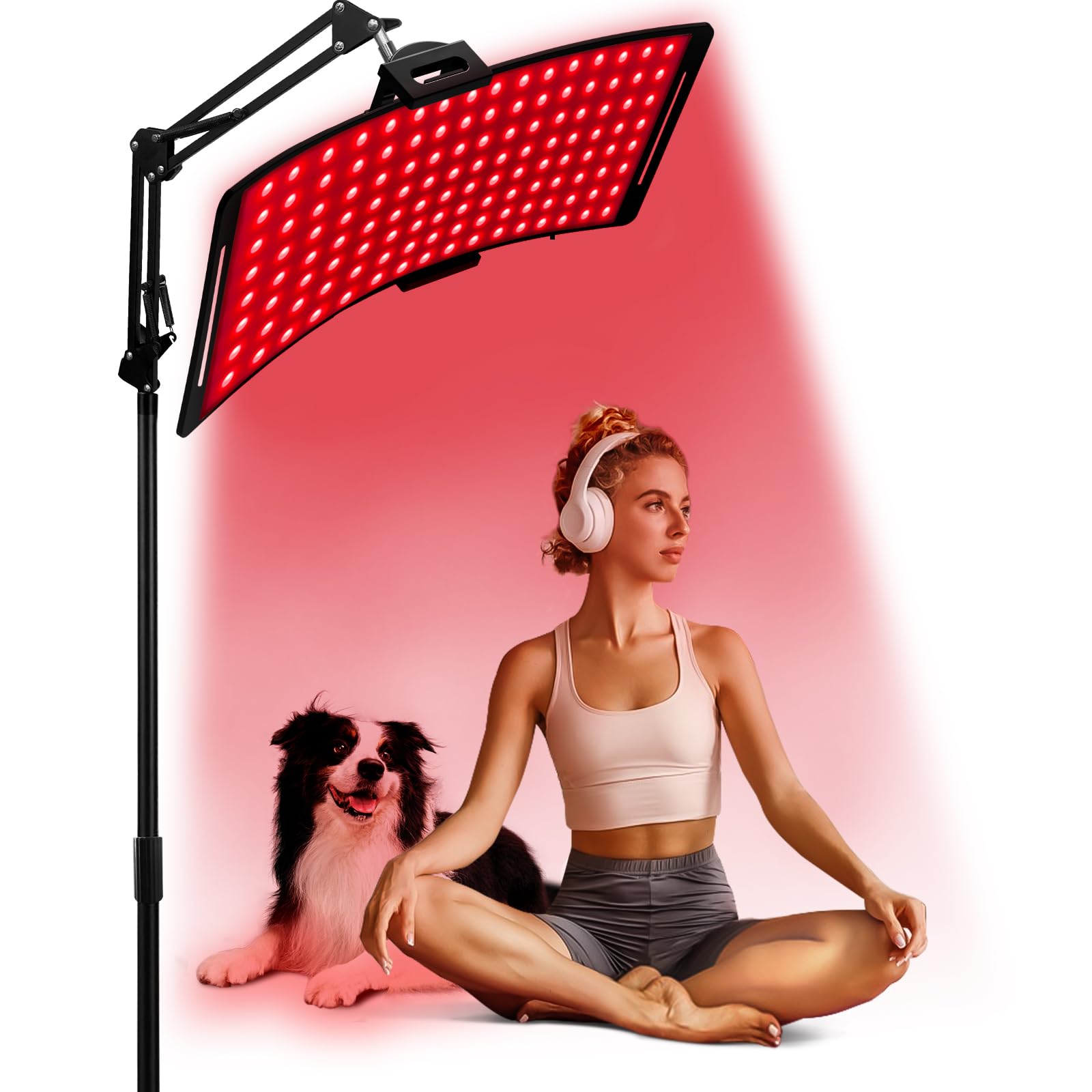 Yoeyou red light panel front view for full-body therapy and skin care.