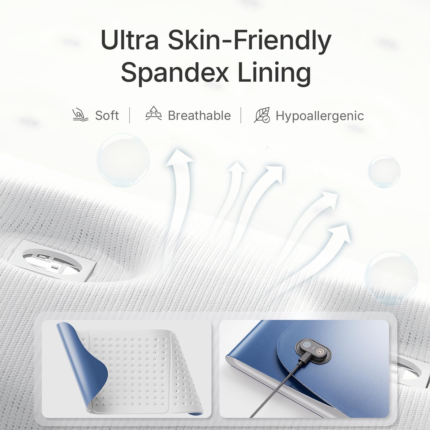 YOEYOU ergonomic design fits across multiple body areas.