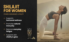 Yoga Aura daily ritual Shilajit capsules for balanced energy.