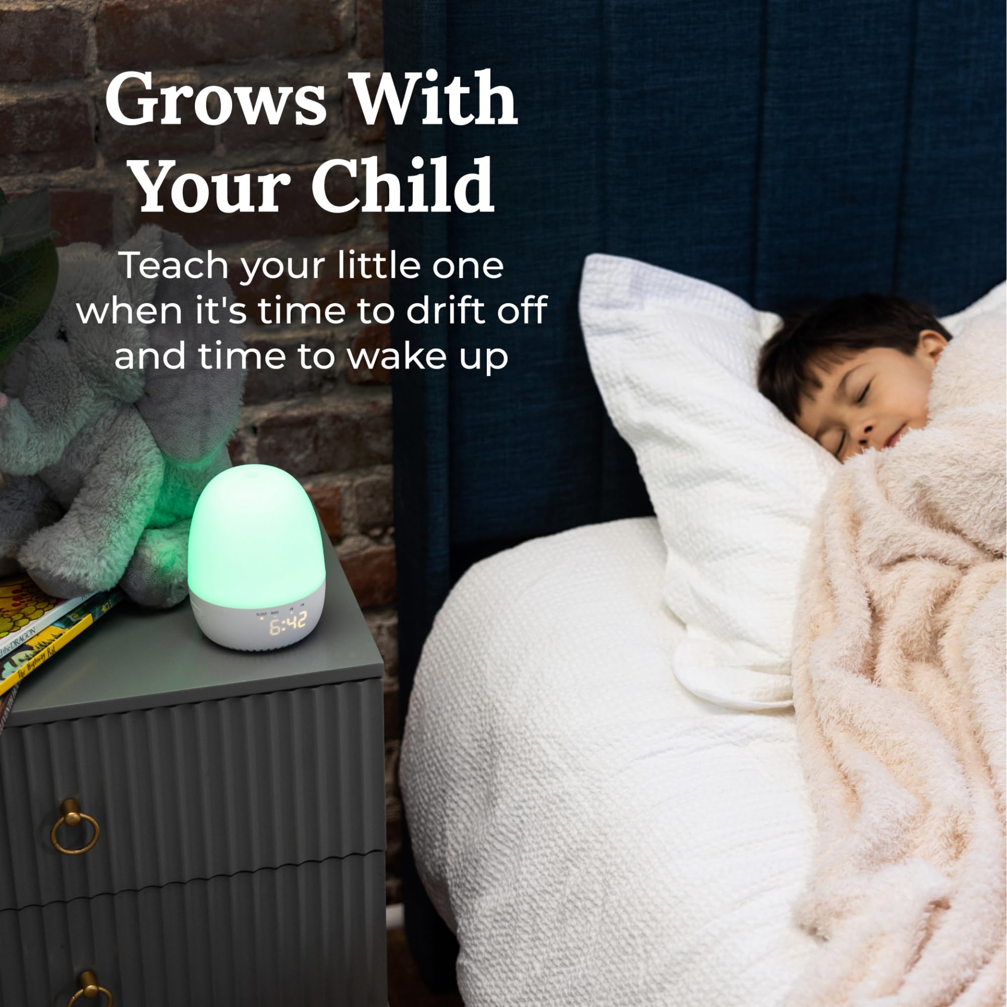Yogasleep Light to Rise in a baby nursery scene for calmer evenings