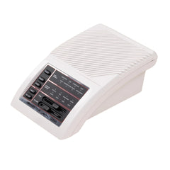 Yogasleep Marsona white sound machine, front view showing compact design for easy placement.