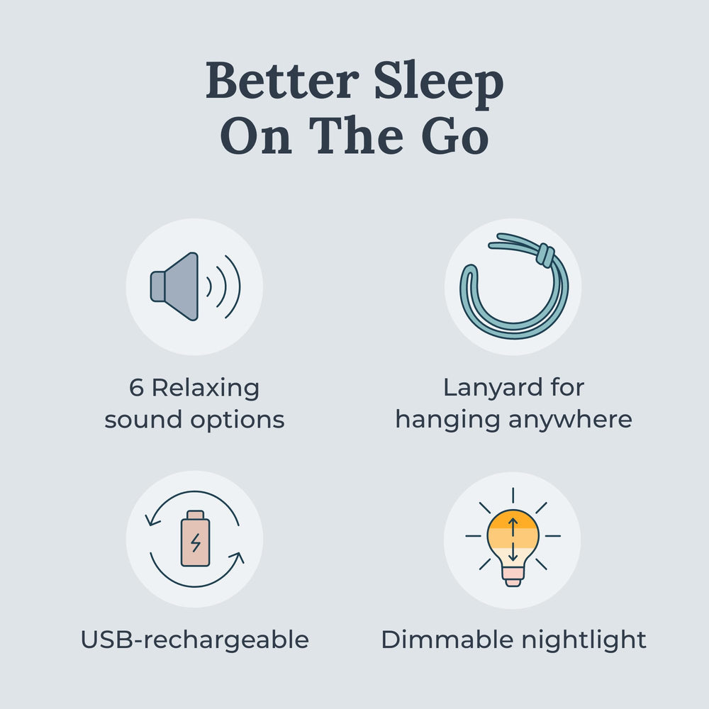 YOGASLEEP Travel Mini 2-pack side view showing compact silhouette