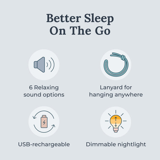 YOGASLEEP Travel Mini 2-pack side view showing compact silhouette