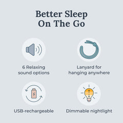 YOGASLEEP Travel Mini 2-pack side view showing compact silhouette