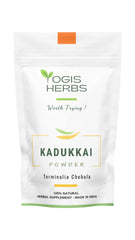 YOGIS HERBS Kadukkai powder spoon-dispense for easy dosing and mouth rinse preparation.