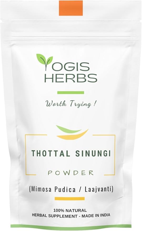 YOGIS HERBS Thottal Sinungi powder pack illustrates pure, natural digestive support.