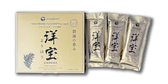 Yoho Mekabu Fucoidan Liquid+ label close-up confirms GMP certification and safety
