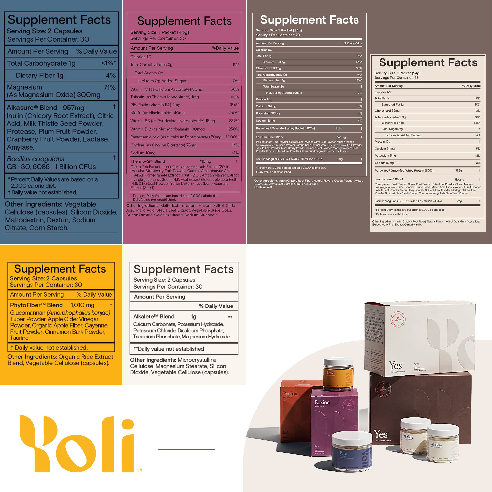 Yoli Passion energy drink packets for clean, on-the-go energy.