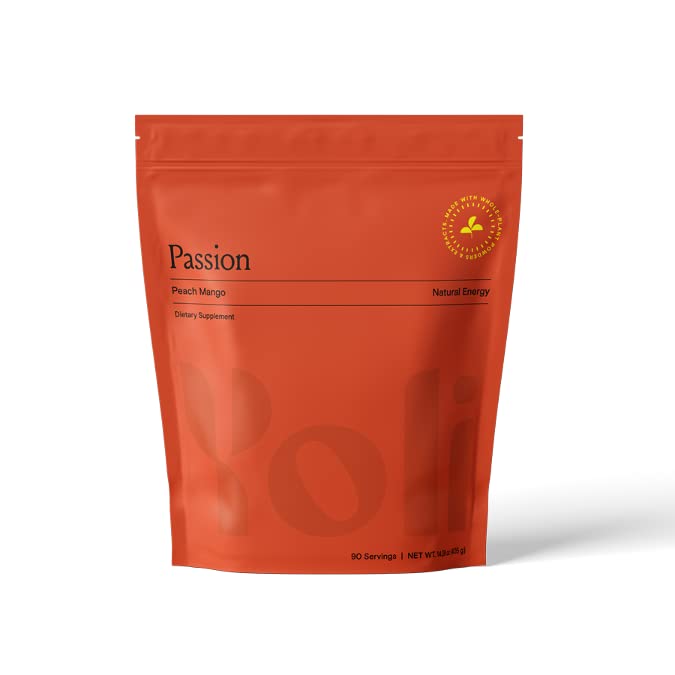 Yoli Passion canister front view for convenient natural energy powder.