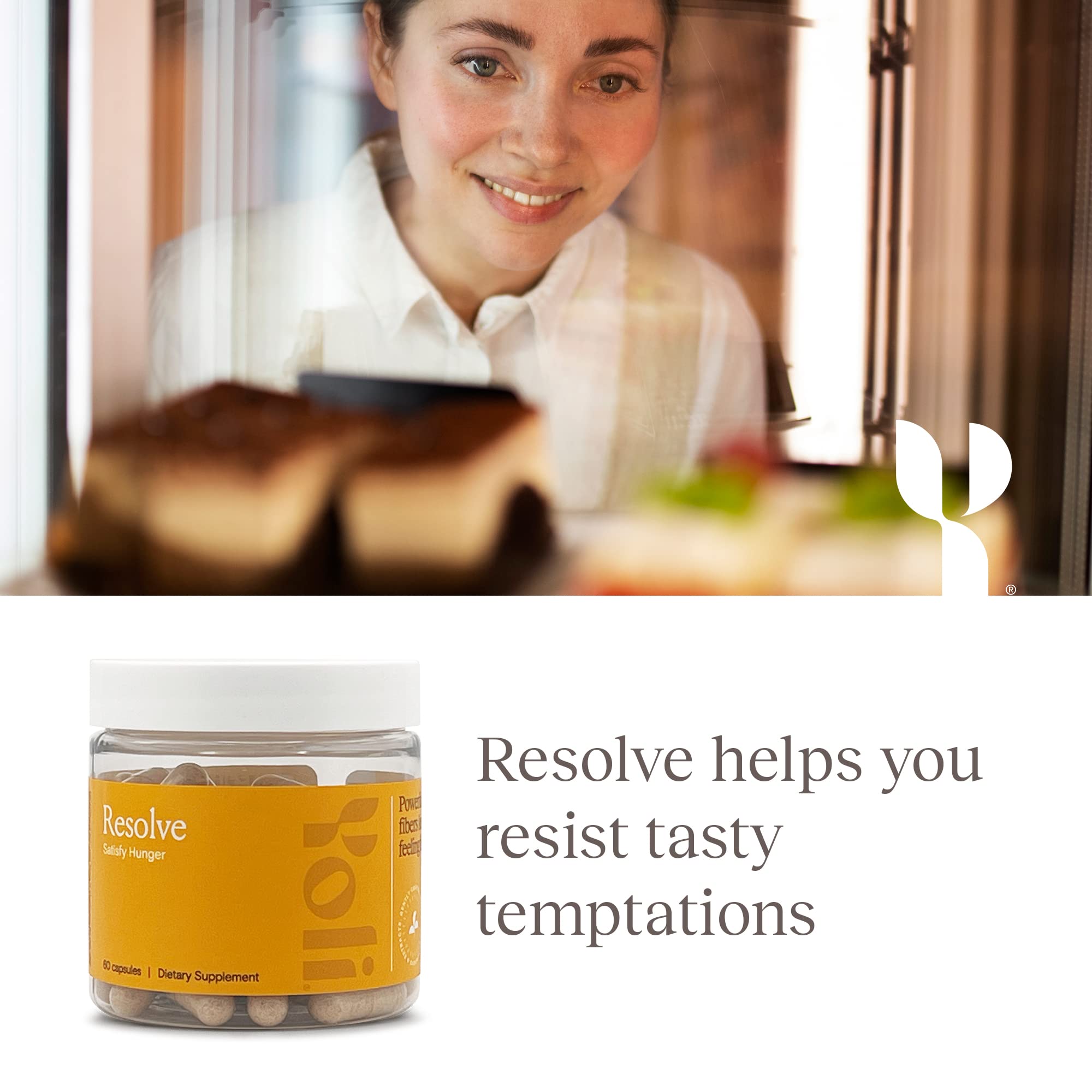 Yoli Resolve bottle pictured on kitchen counter for easy daily routines