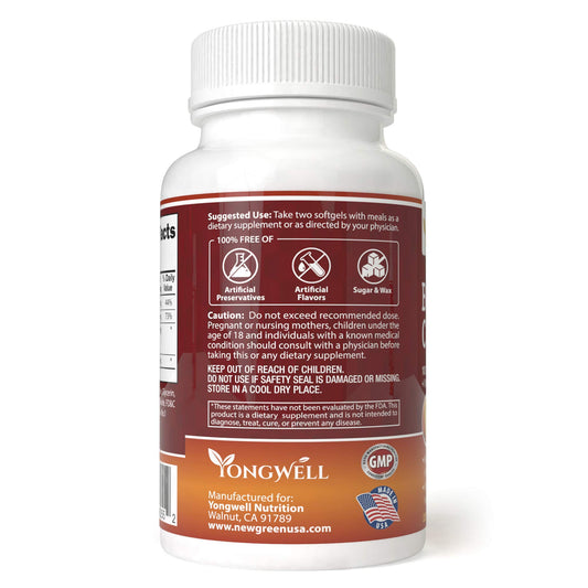 YongWell Super Bee Propolis Complex label close-up highlighting Vitamin C, Zinc, and Lecithin benefits.