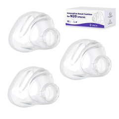 Yosopherier AirFit N20 nasal cushion showing clip compatibility for a secure seal