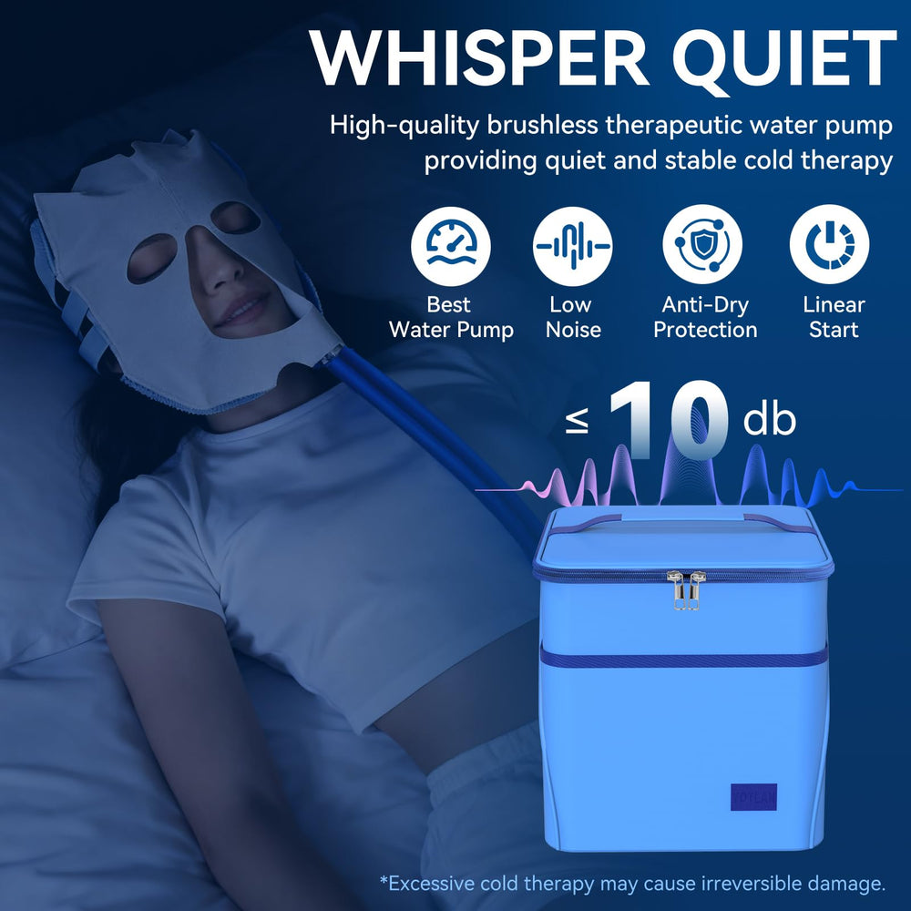 Yotlan Migraine Relief Cap whisper-quiet pump supports calm, uninterrupted use.