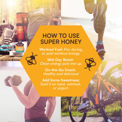 You Again Super Honey packet in use during a workout