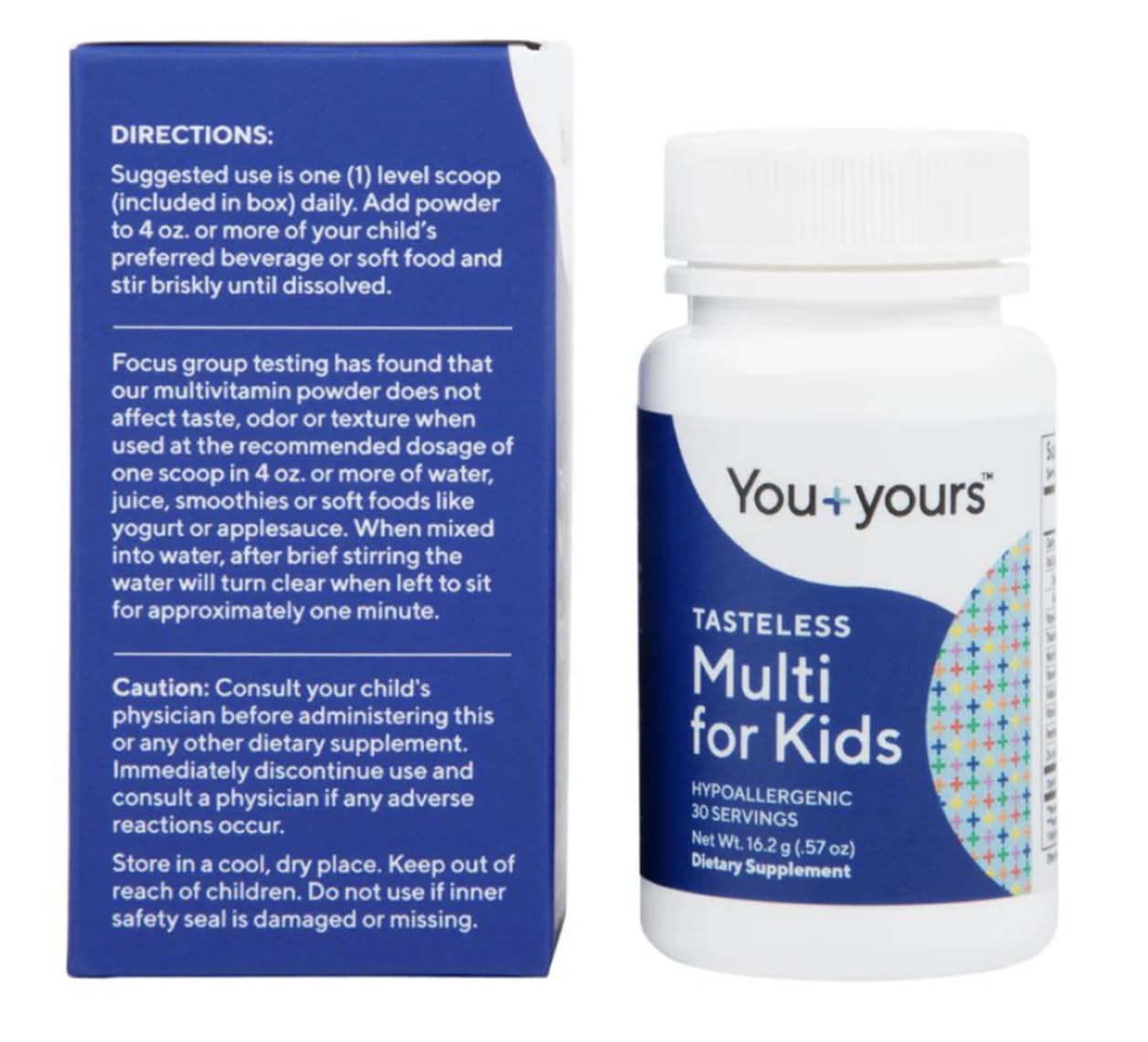 You-Yours packaging indicates 30 servings and easy dosing