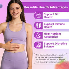 Youlikee bottle label emphasizes gluten-free and sugar-free ingredients for gut-friendly wellness