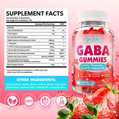 Youlikee GABA Gummies bottle back with ingredients for transparency and quality