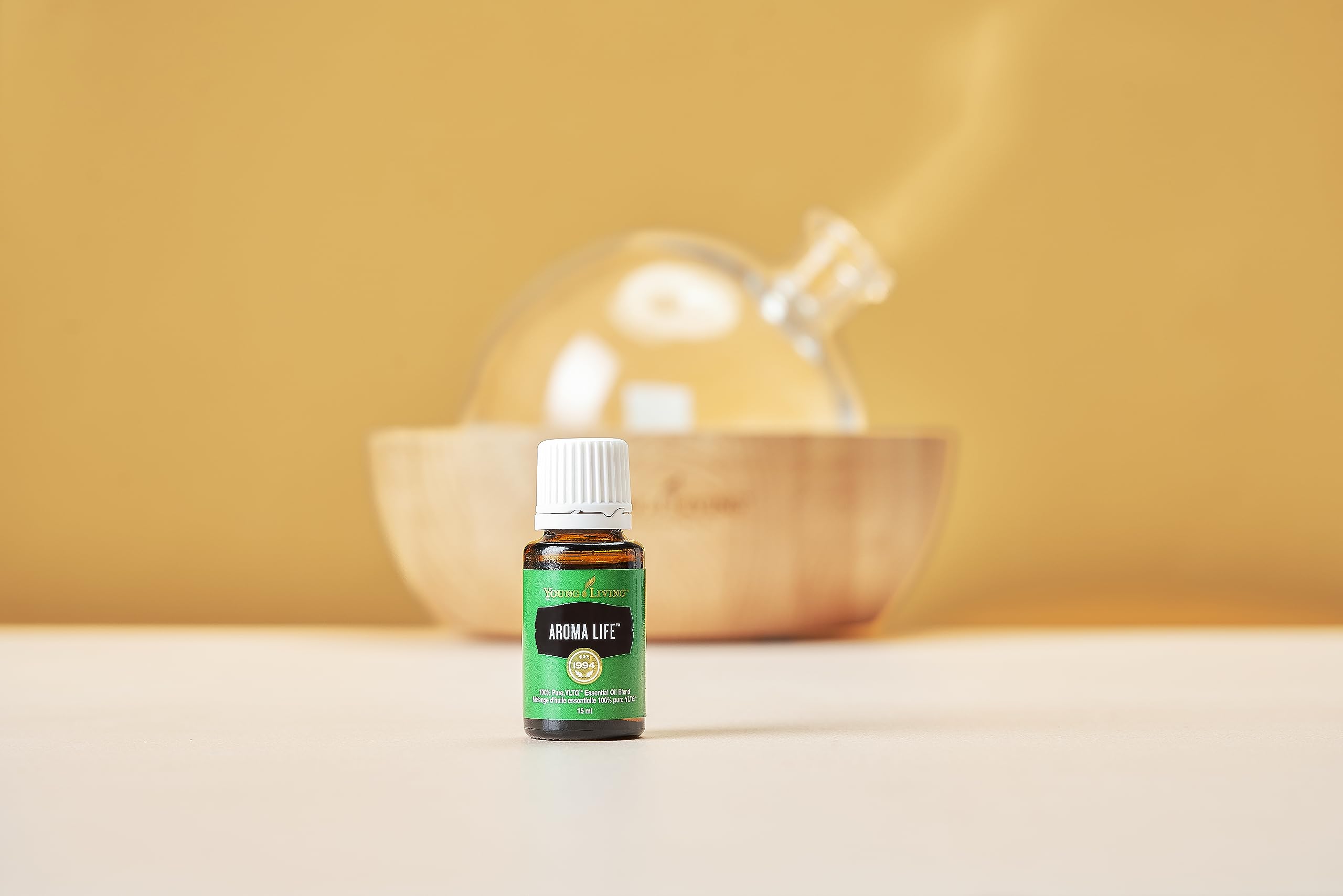 Aroma Life diffuser mist fills the room with a serene, relaxing aroma.
