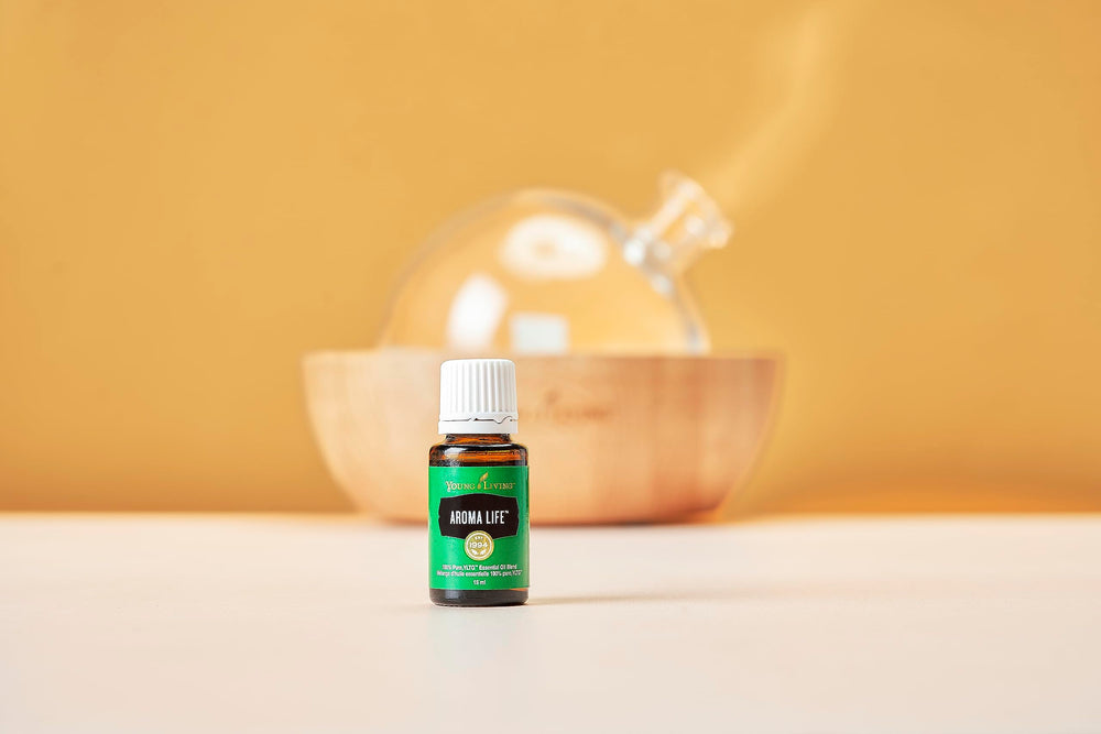 Aroma Life diffuser mist fills the room with a serene, relaxing aroma.