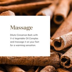 Young Living Cinnamon Bark oil applied to skin when properly diluted for a gentle scent.