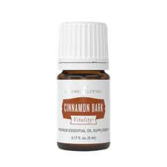 Young Living Cinnamon Bark Vitality bottle ready to flavor warm dishes.