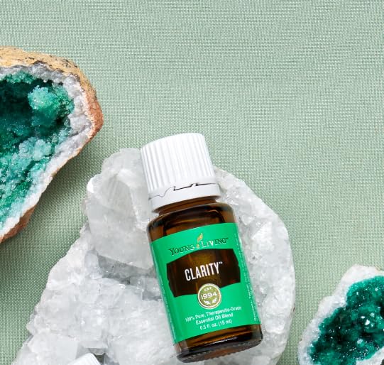 Young Living Clarity packaging box with detailed label.