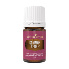 Young Living Common Sense essential oil bottle ready for focused diffusion during meditation