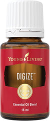 Young Living DiGize bottle with travel cap for on-the-go use.