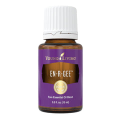 Young Living En-R-Gee bottle pour for energizing moment