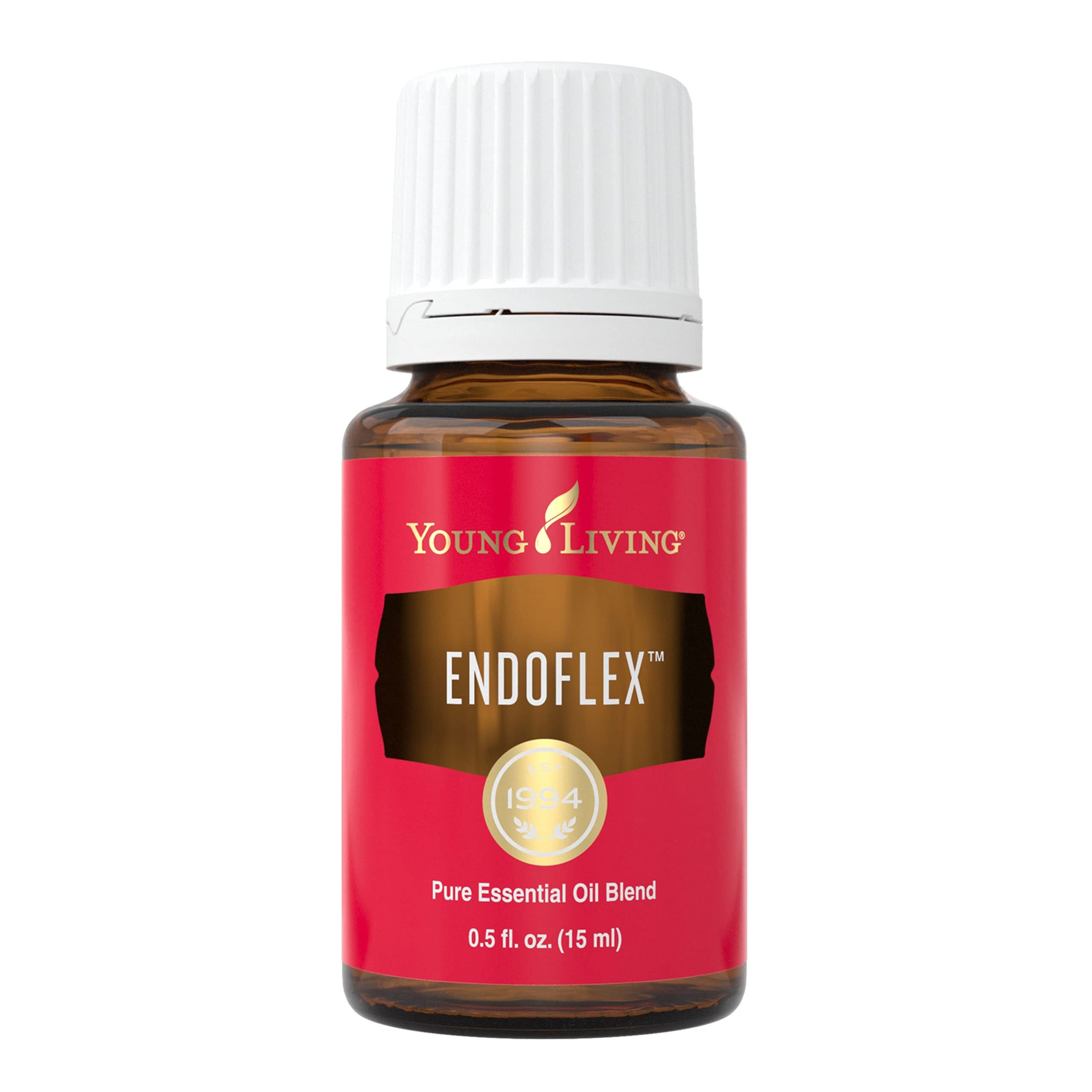 Young Living Endoflex 15ml bottle for diffusion and topical use.