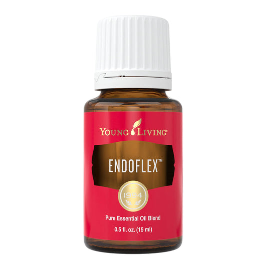 Young Living Endoflex 15ml bottle for diffusion and topical use.