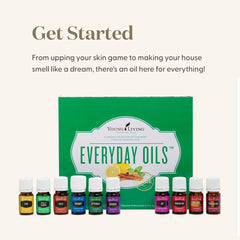 Young Living Lavender and Stress Away labels signal calming mood enhancement