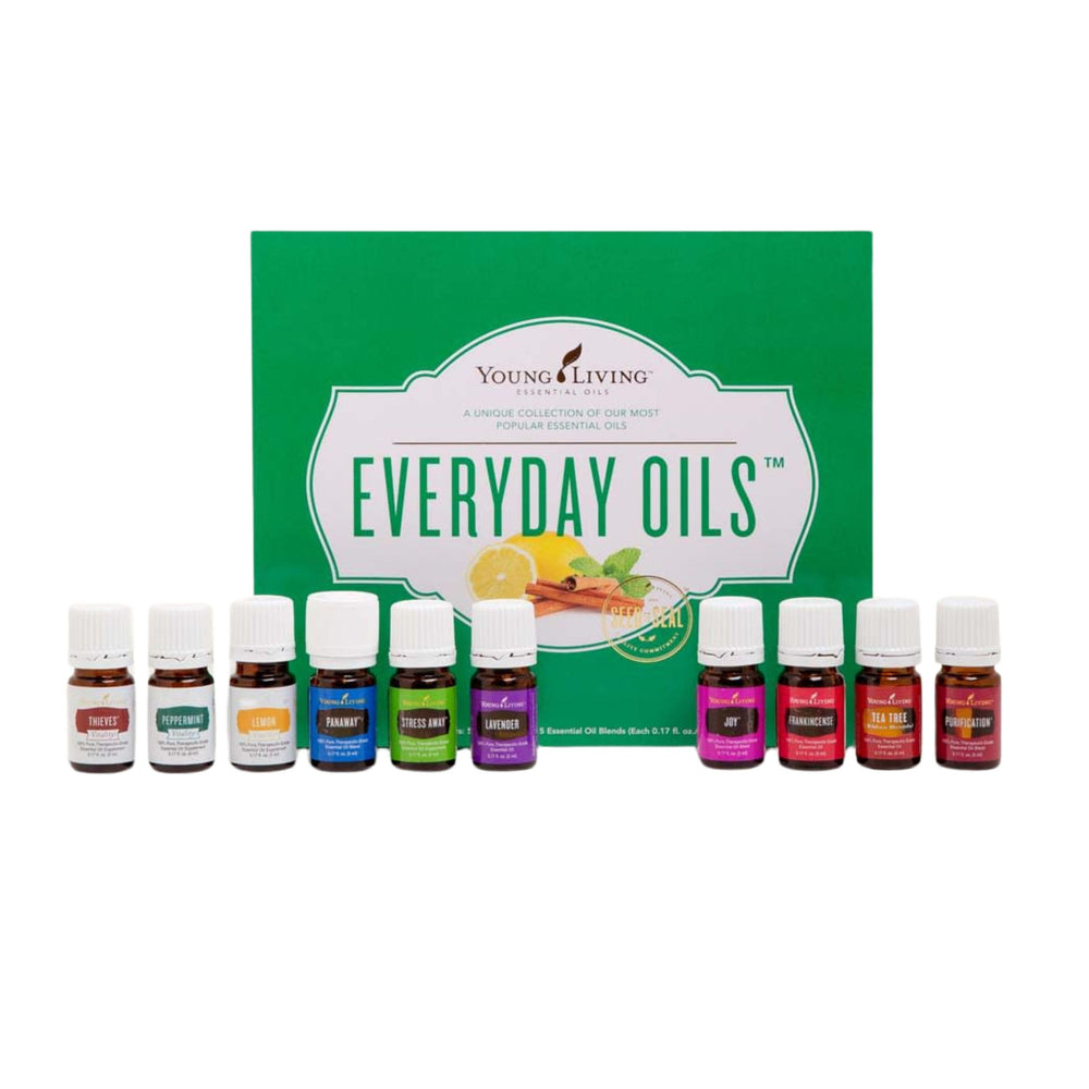 Young Living Everyday Oils Lavender bottle ready for soothing skincare ritual