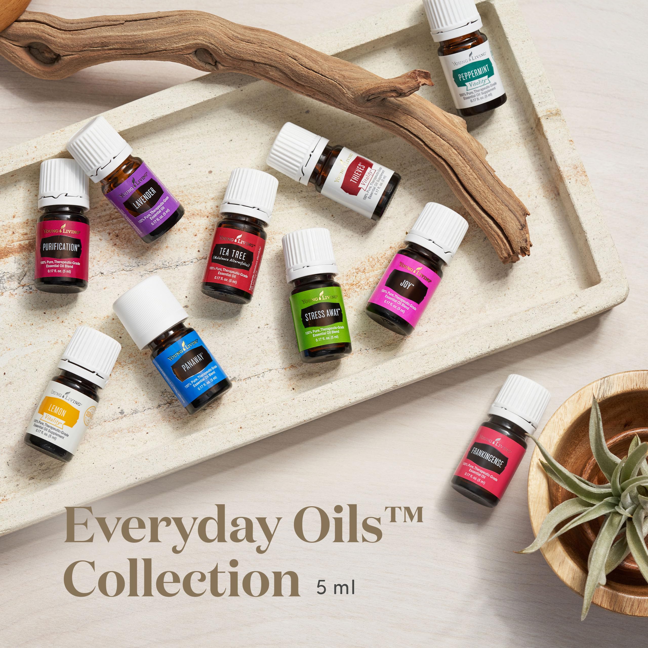 Young Living Stress Away bottle showcased for quiet calm diffusing moments