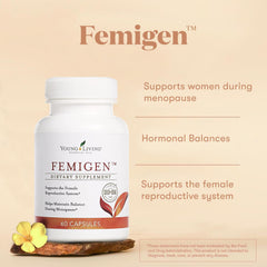 FemiGen label close-up highlighting herbal ingredients