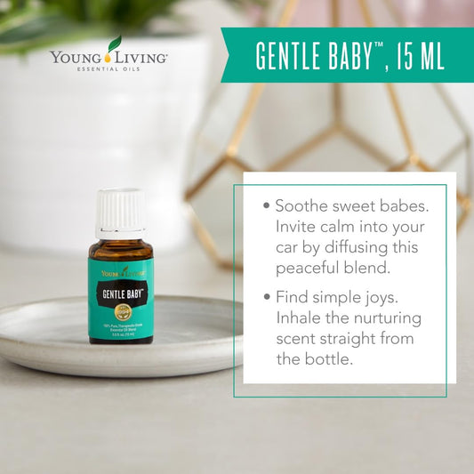 Young Living Gentle Baby skin application supports soothing touch and moisturization.
