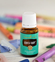 Young Living Gentle Baby travel diffuser in nursery for on-the-go calm.