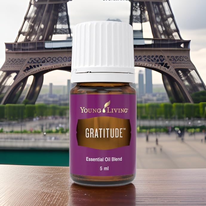 Young Living Gratitude massage oil use with carrier oil for relaxation.