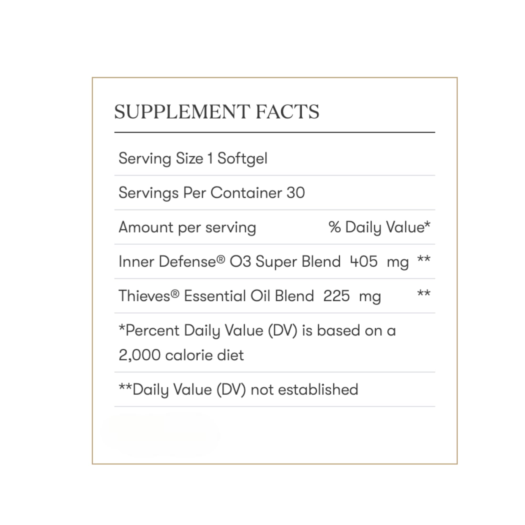 Young Living Inner Defense seasonal wellness kit with compact packaging.