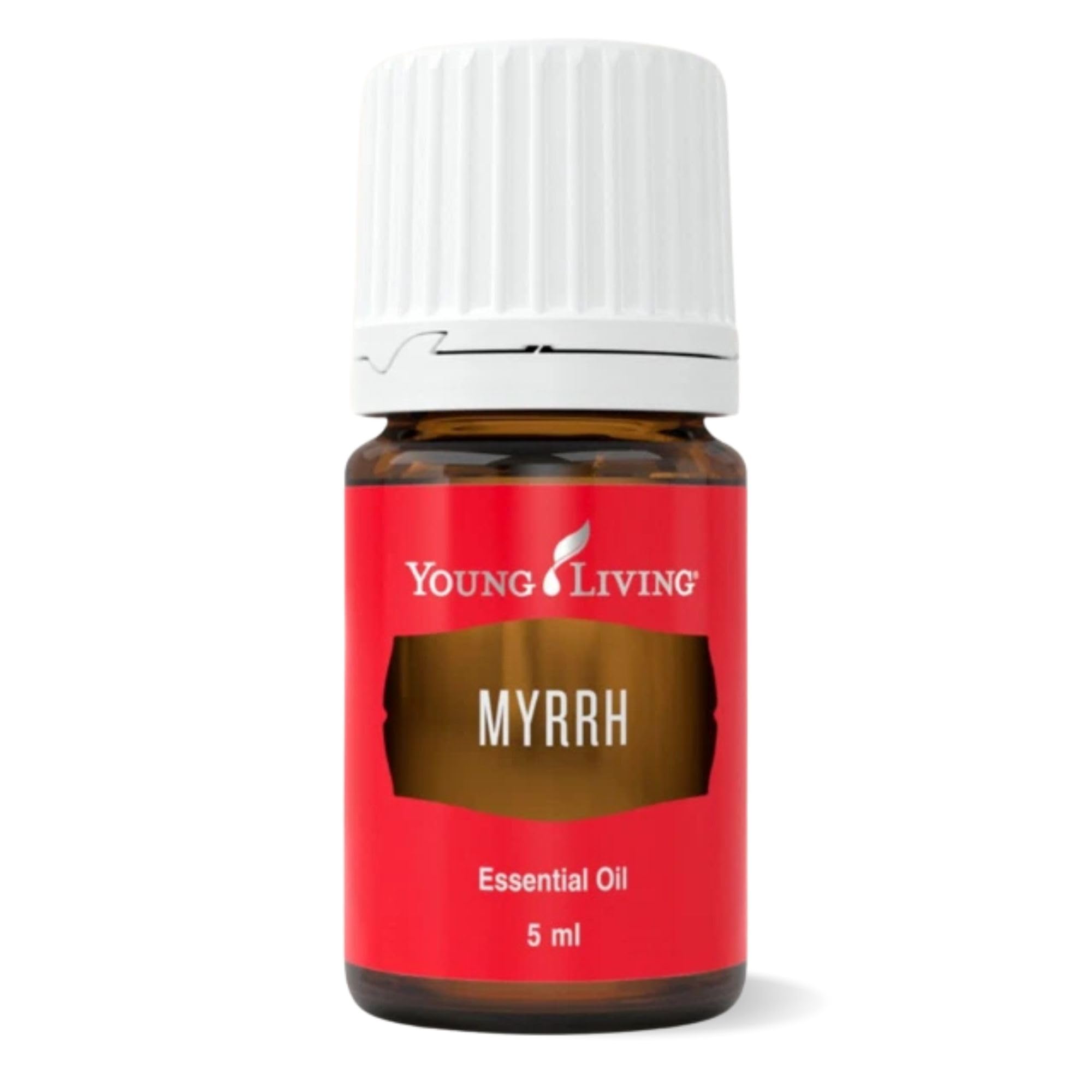 Young Living Myrrh essential oil bottle ready for diffusion and use