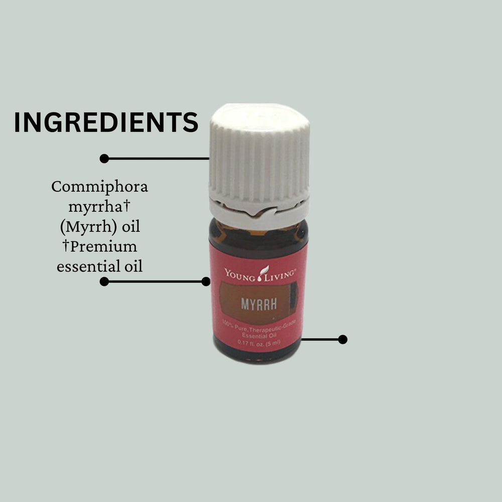 Myrrh ritual diffusion by Young Living supports meditation moments