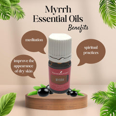 Young Living Myrrh oil diluted for topical skincare routines
