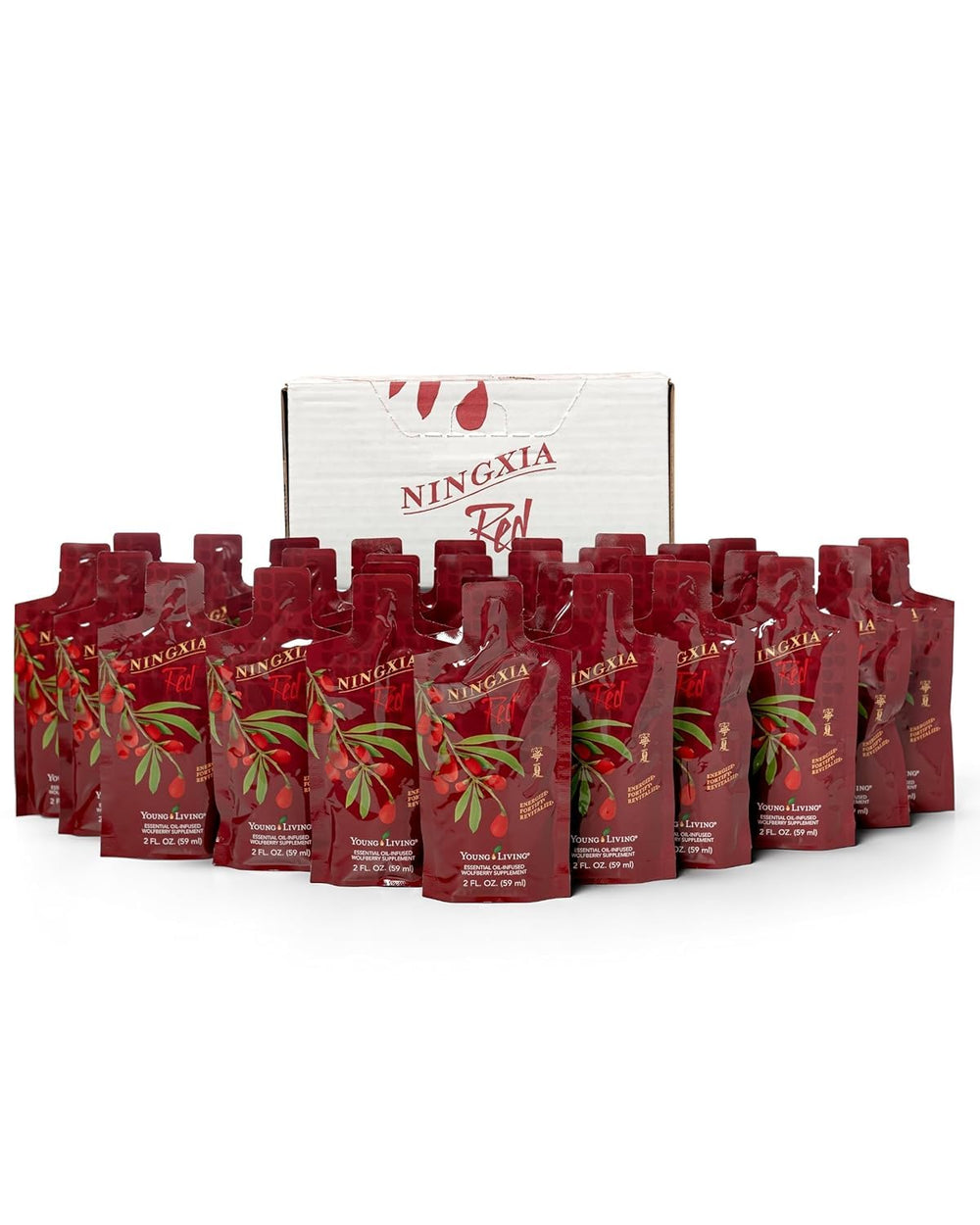 Young Living NingXia Red bottle front view for daily antioxidant refresh