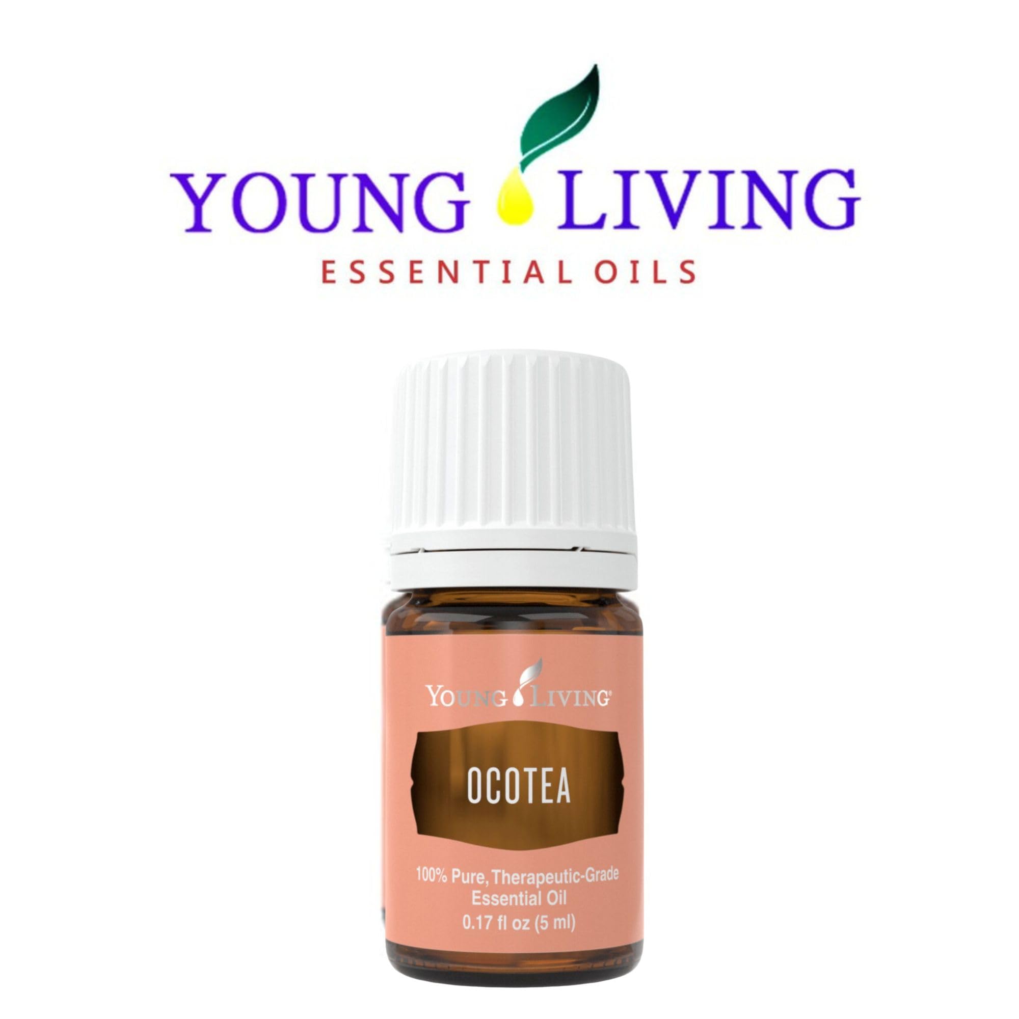 Young Living Ocotea topical-use image suggests dilution for skin refreshment.