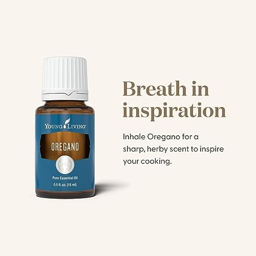 Droplet-ready Young Living Oregano Oil for topical dilution with carrier oil.