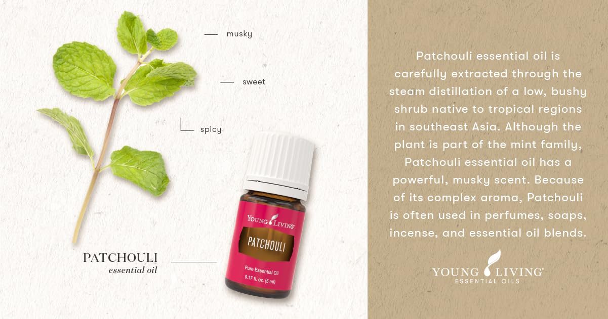 Spa-like bath moment with Young Living Patchouli oil for relaxation.