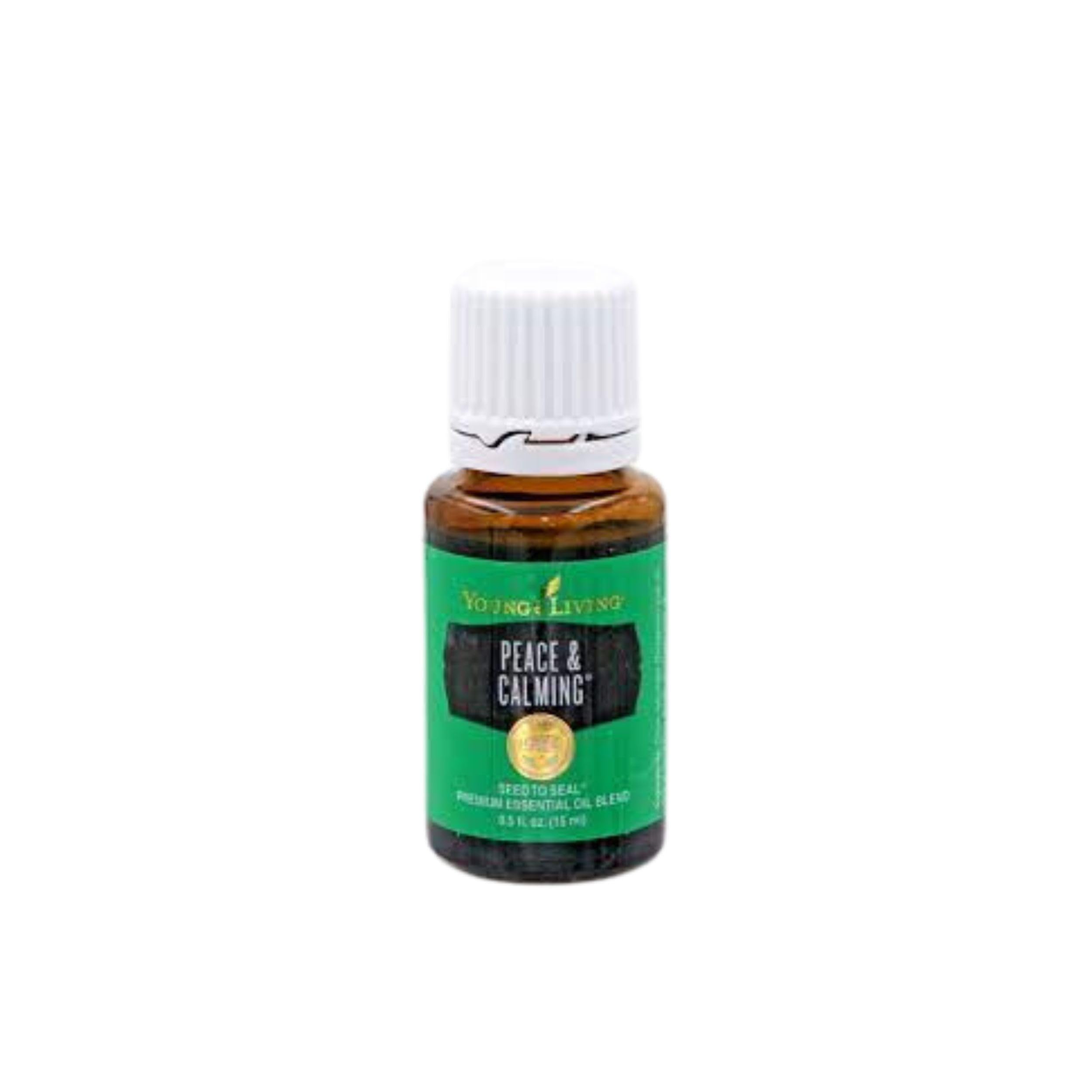 Young Living Peace & Calming aromatherapy session fostering relaxation.