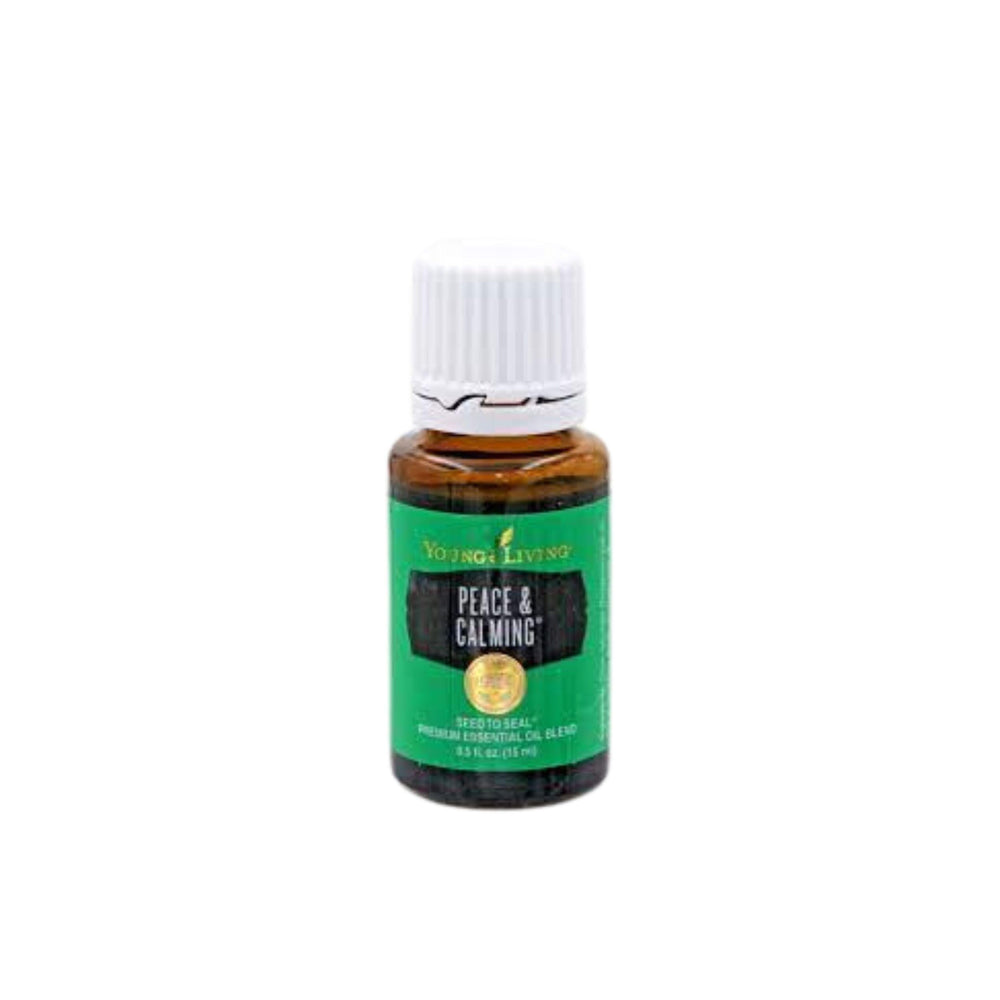 Young Living Peace & Calming aromatherapy session fostering relaxation.